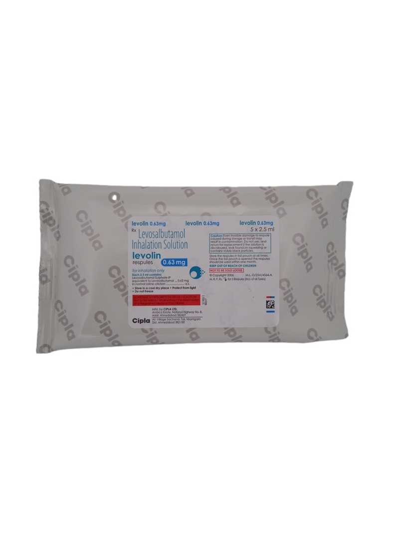 LEVOLIN 0.63 MG - 5 RESPULES OF 2.5ML - Image 3