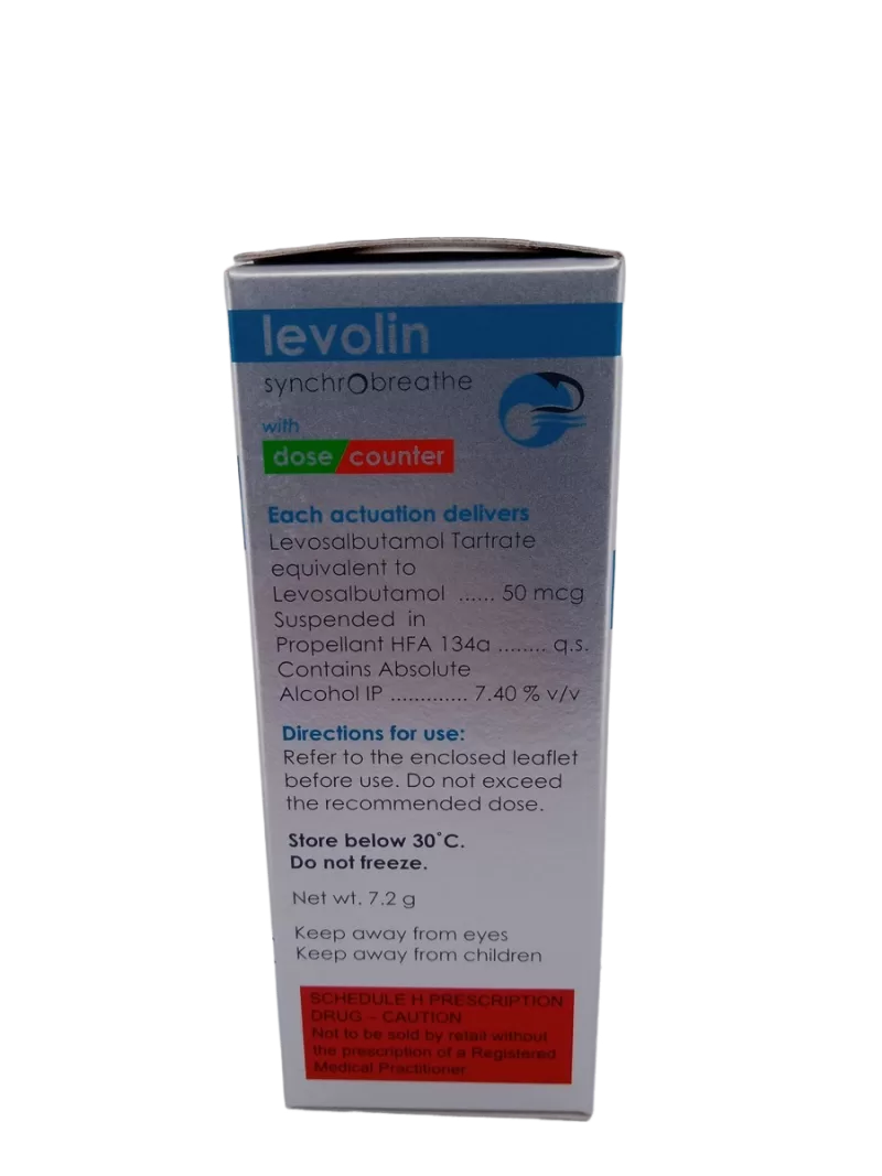 LEVOLIN SYNCHROBREATHE 50 MCG - 1 INHALER - Image 3