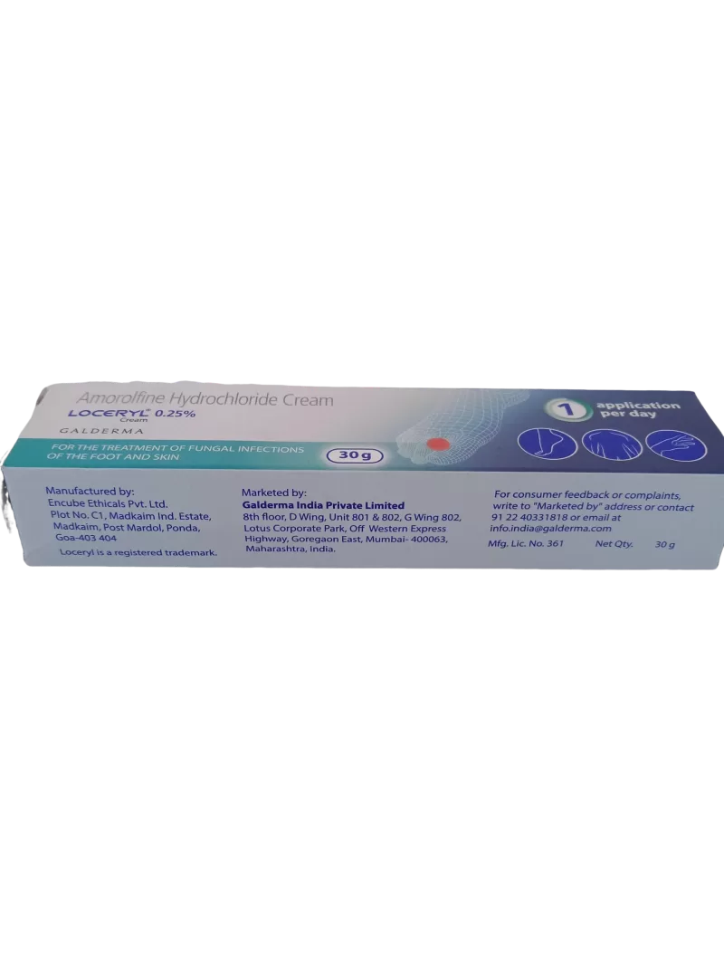 LOCERYL CREAM 0.25% - 1 TUBE OF 30gm - Image 3