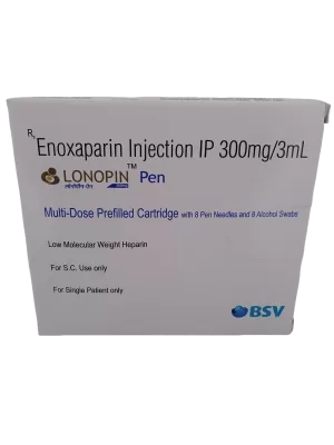 LONOPIN PEN - 1 PEN WITH 8 NEEDLES AND 8 ALCOHOL SWABS