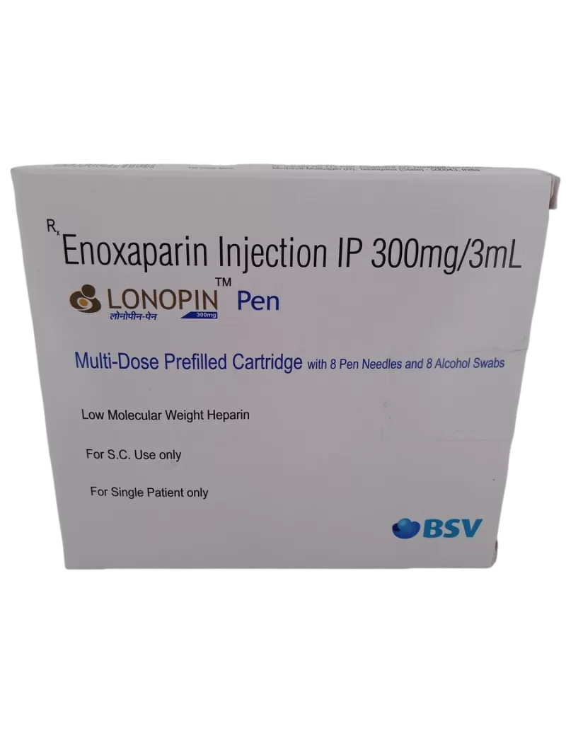 LONOPIN PEN - 1 PEN WITH 8 NEEDLES AND 8 ALCOHOL SWABS