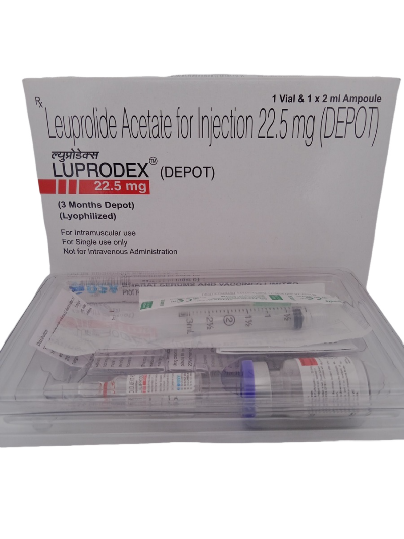 LUPRODEX DEPOT 22.5 MG - 1 VIAL AND 1 AMPOULE OF 2ML - Image 2