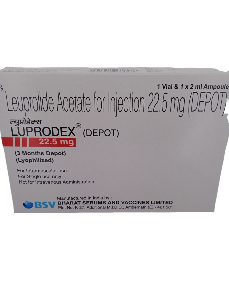 LUPRODEX DEPOT 22.5 MG - 1 VIAL AND 1 AMPOULE OF 2ML