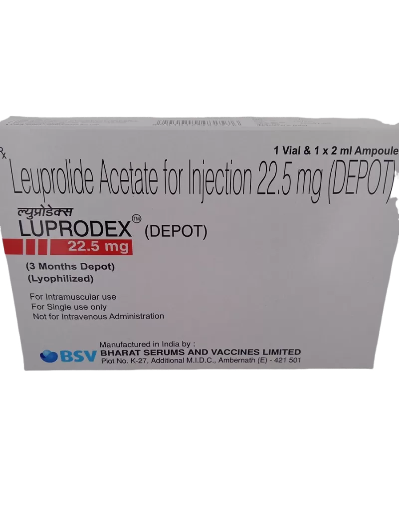 LUPRODEX DEPOT 22.5 MG - 1 VIAL AND 1 AMPOULE OF 2ML