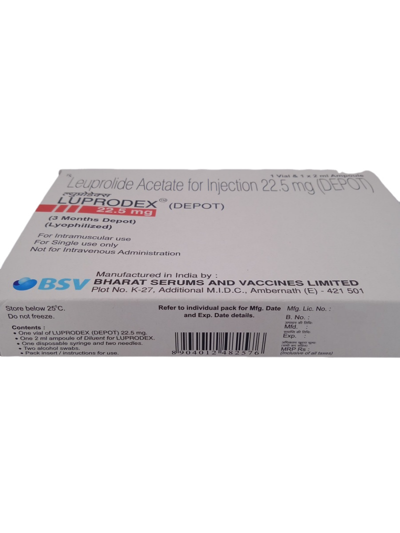 LUPRODEX DEPOT 22.5 MG - 1 VIAL AND 1 AMPOULE OF 2ML - Image 4