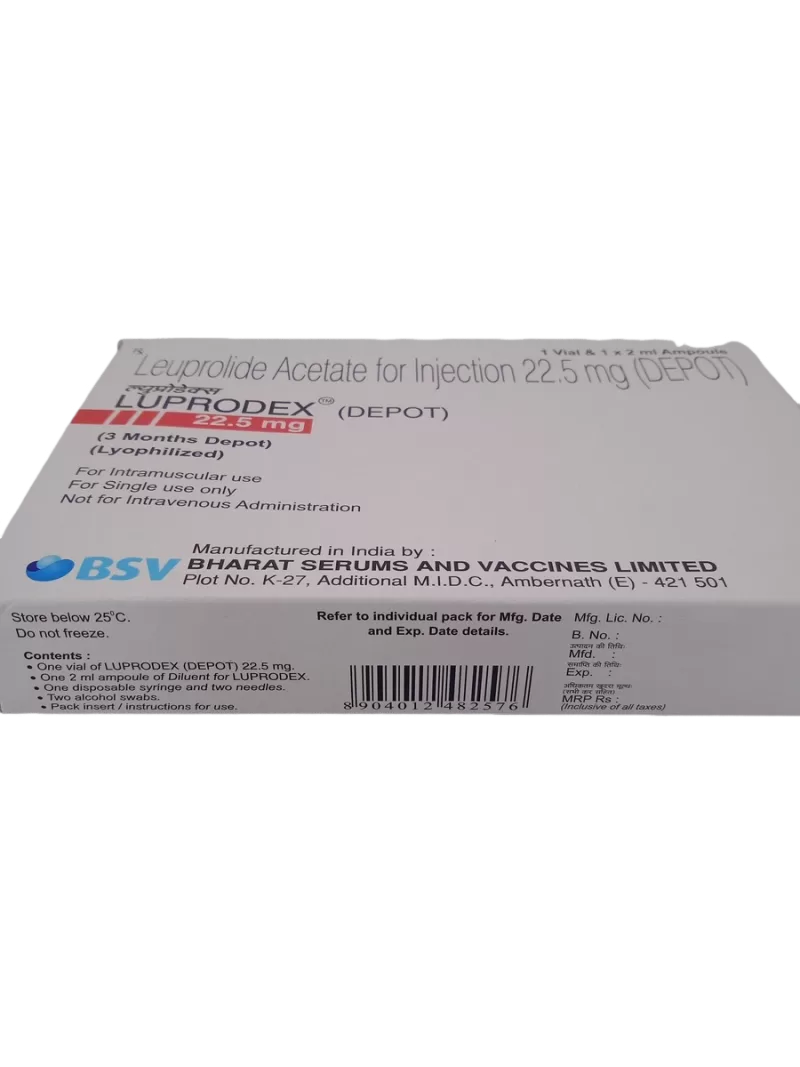 LUPRODEX DEPOT 22.5 MG - 1 VIAL AND 1 AMPOULE OF 2ML - Image 4
