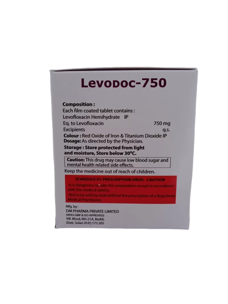 LEVODOC-750MG - 10 TABLETS - Image 4