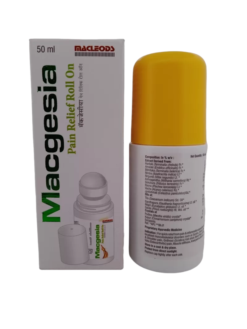 MACGESIA PAIN RELIEF ROLL ON - 1 BOTTLE OF 50ML - Image 3
