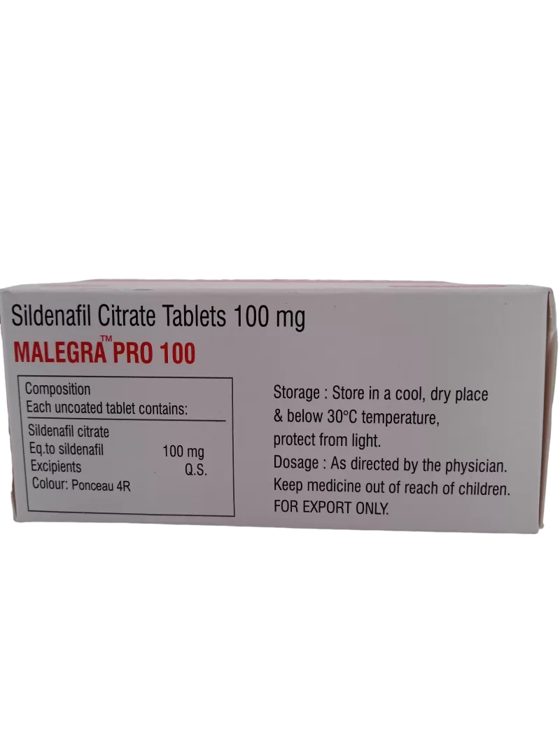 MALEGRA PRO 100 MG - 10 TABLETS - Image 4