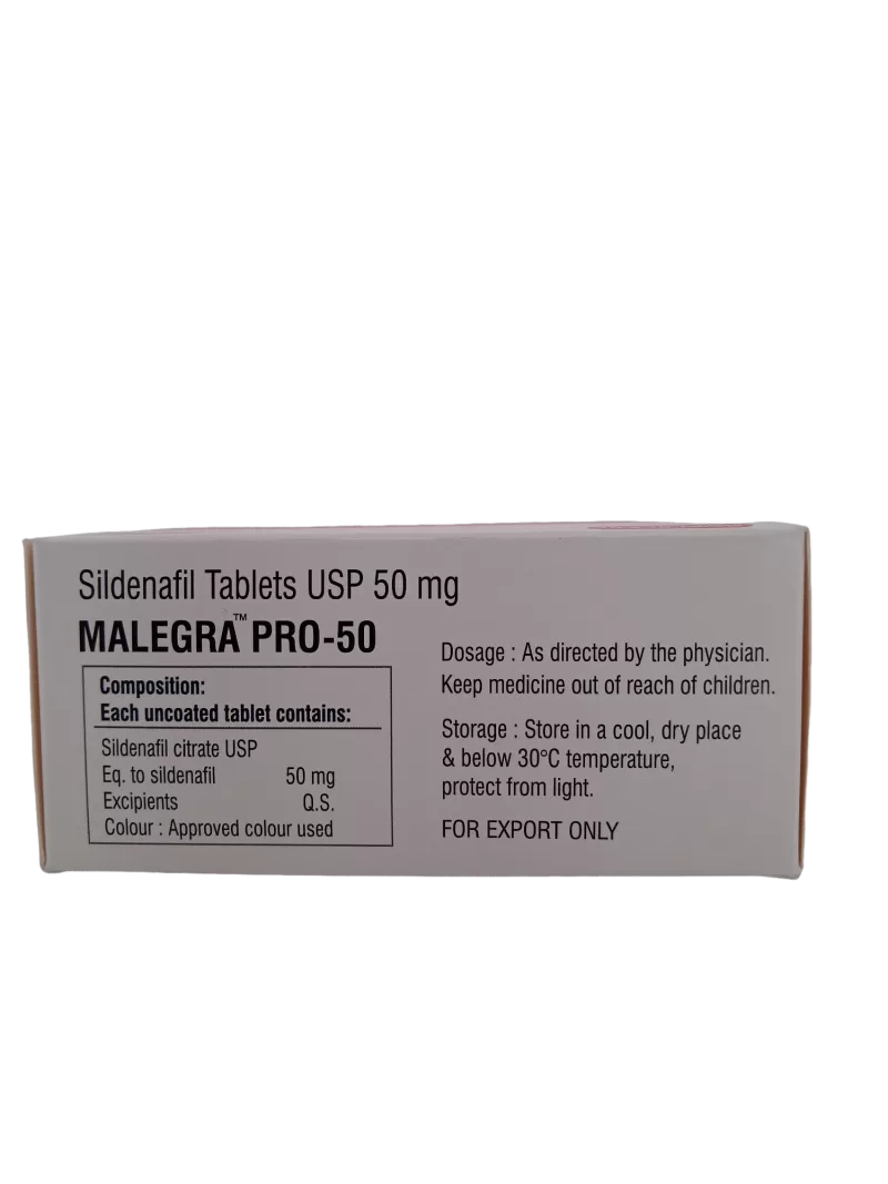 MALEGRA PRO 50 MG - 10 TABLETS - Image 4