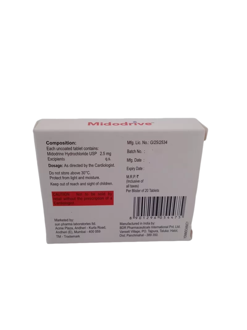 MIDODRIVE 2.5 MG - 20 TABLET - Image 4