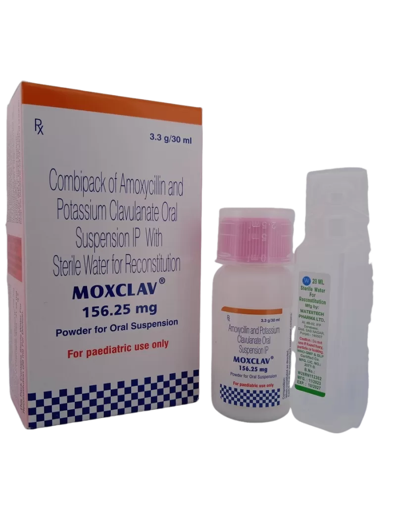 MOXCLAV 156.25 MG - 1 BOTTLE OF 3.3g/30ML - Image 2