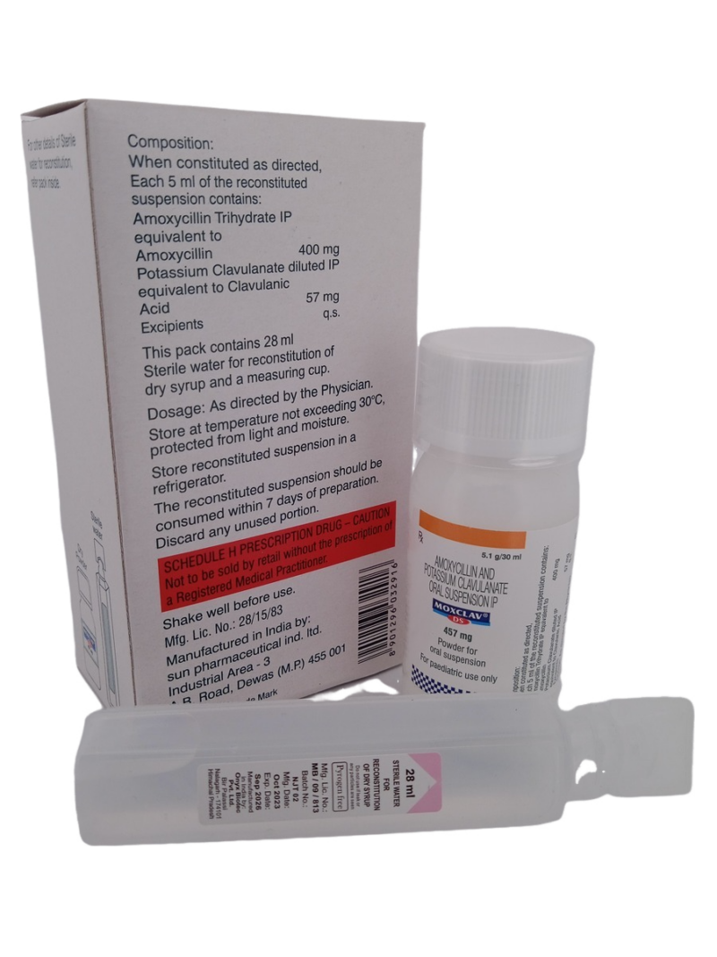 MOXCLAV DS 457 MG - 1 BOTTLE OF 5.1g/30ML - Image 4