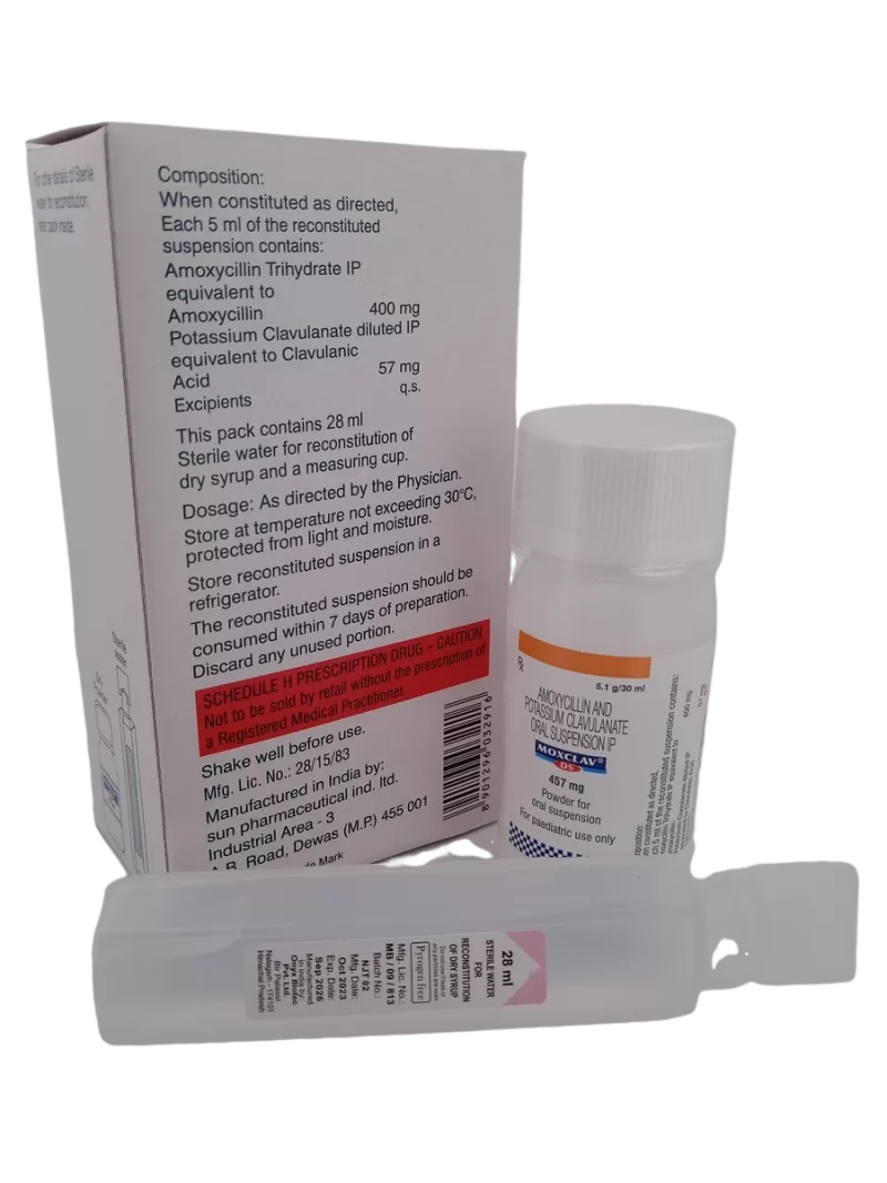 MOXCLAV DS 457 MG - 1 BOTTLE OF 5.1g/30ML - Image 4