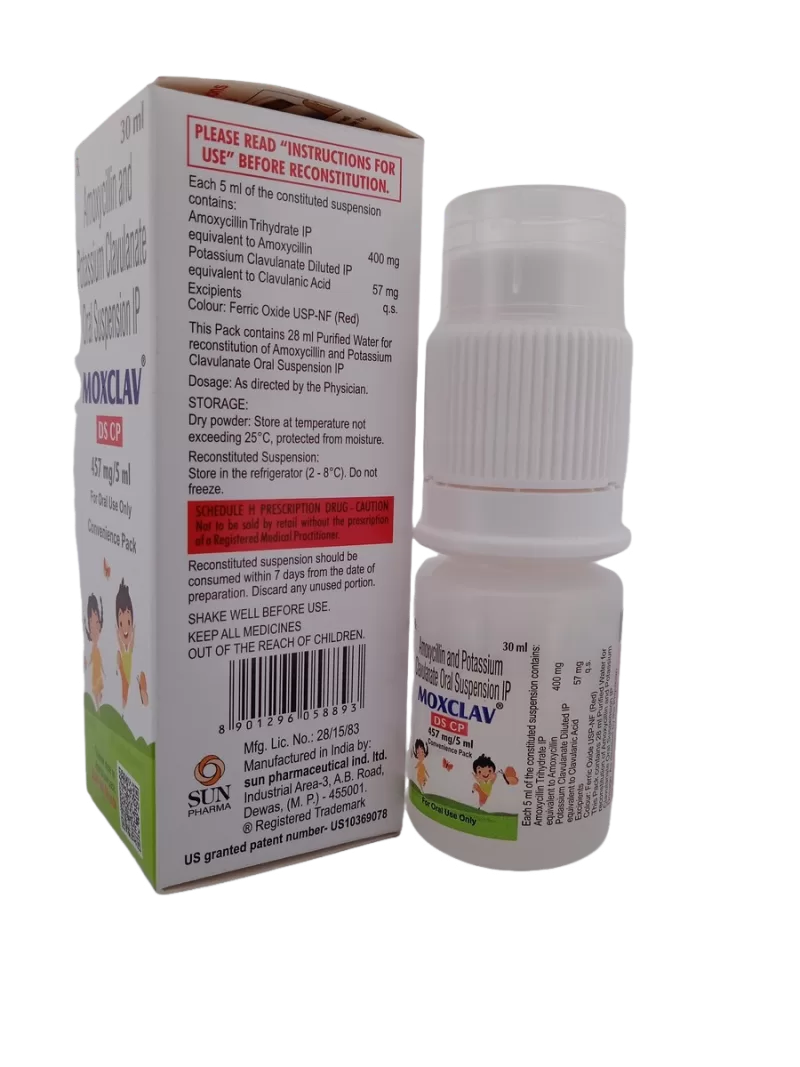 MOXCLAV DS CP 457MG/5ML - 1 BOTTLE OF 30ML - Image 3