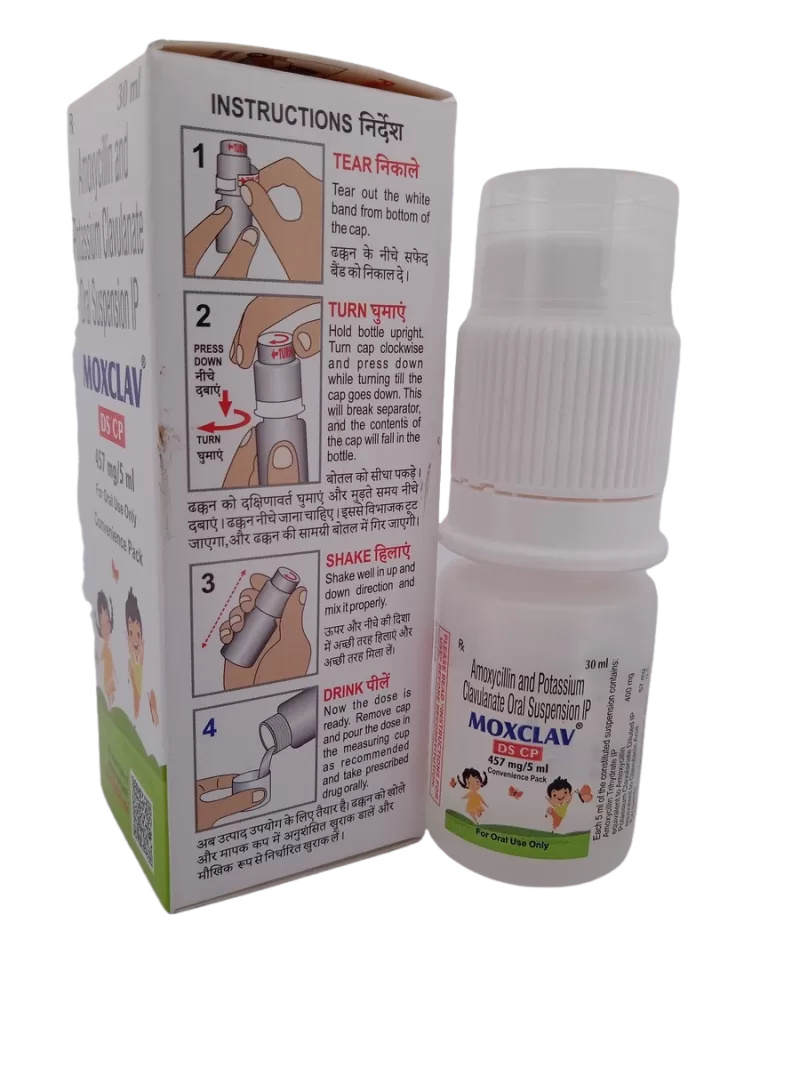 MOXCLAV DS CP 457MG/5ML - 1 BOTTLE OF 30ML - Image 4