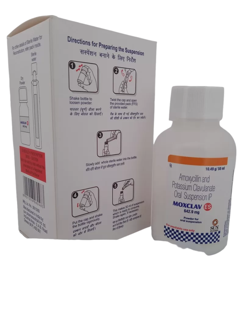 MOXCLAV ES 642.9 MG - 1 BOTTLE OF 10.49g/50ML - Image 4