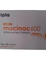 MUCINAC 600 MG - 10 TABLETS