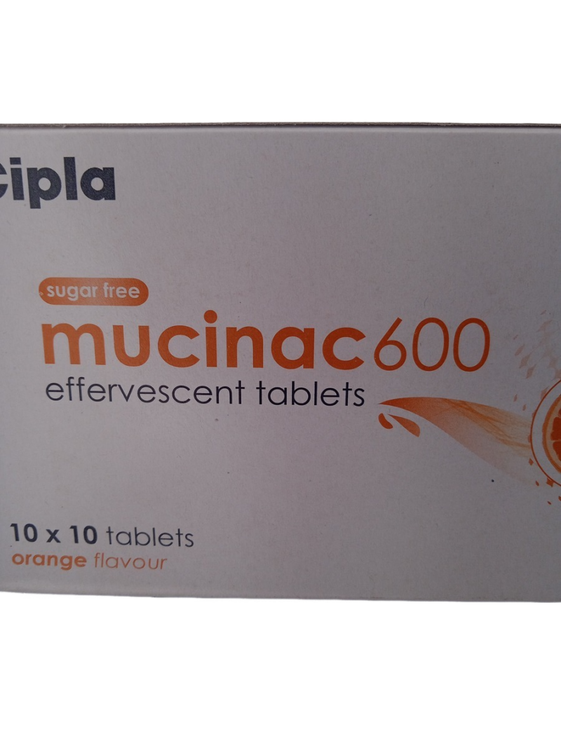 MUCINAC 600 MG - 10 TABLETS