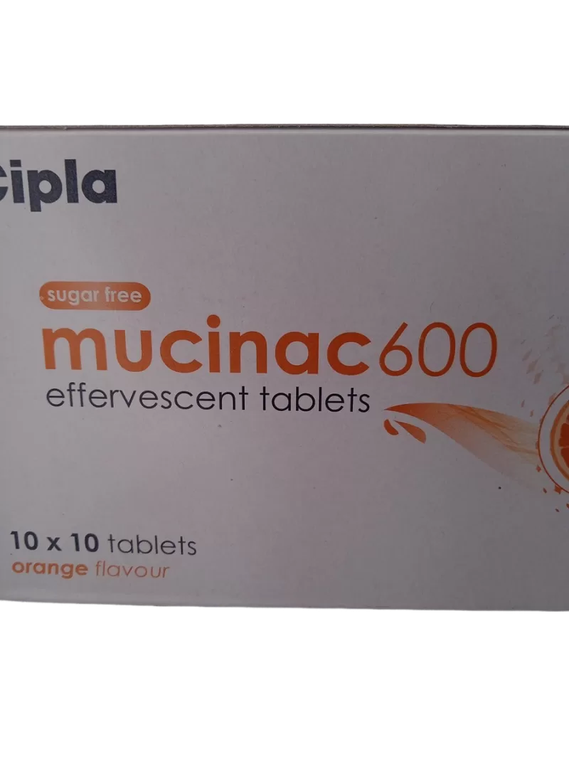 MUCINAC 600 MG - 10 TABLETS
