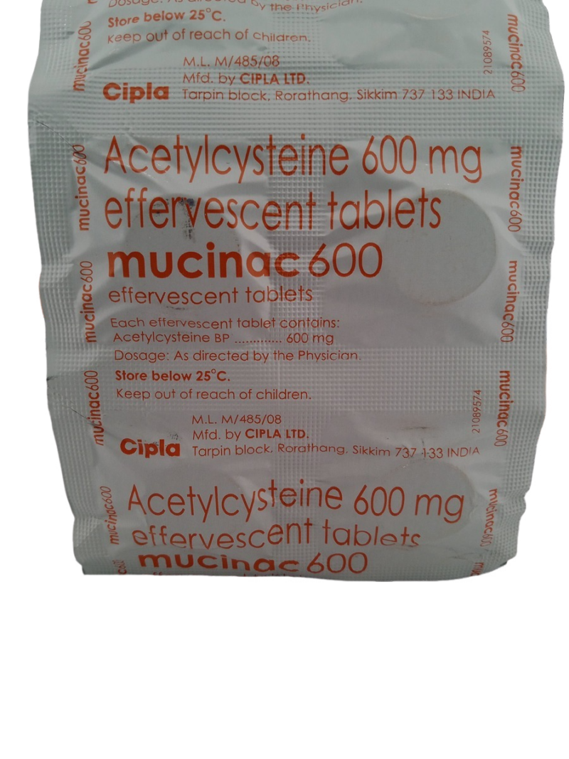 MUCINAC 600 MG - 10 TABLETS - Image 2