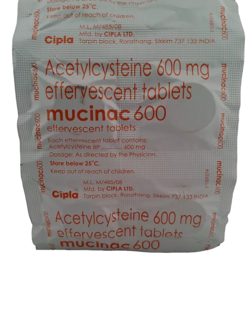 MUCINAC 600 MG - 10 TABLETS - Image 2