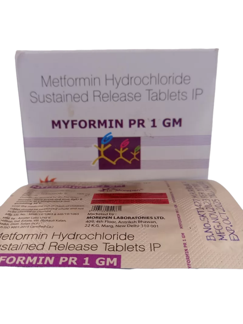 MYFORMIN PR 1 GM - 10 TABLET - Image 3