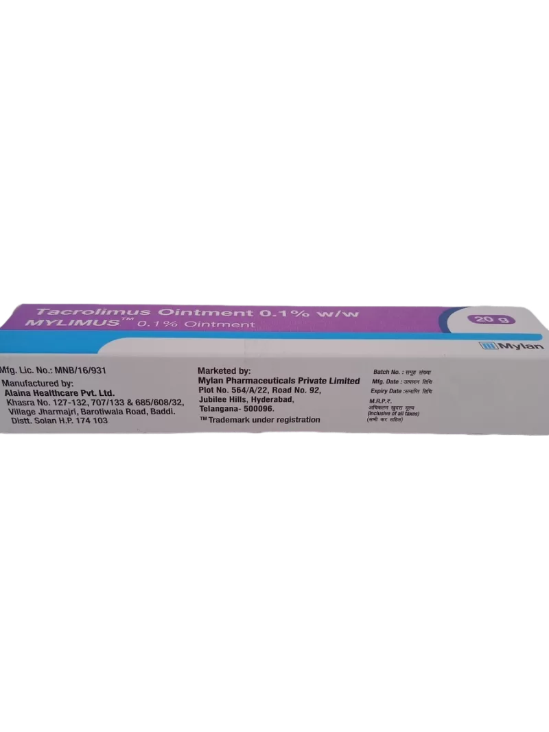 MYLIMUS 0.1% OINTMENT - 1 TUBE OF 20GM - Image 3