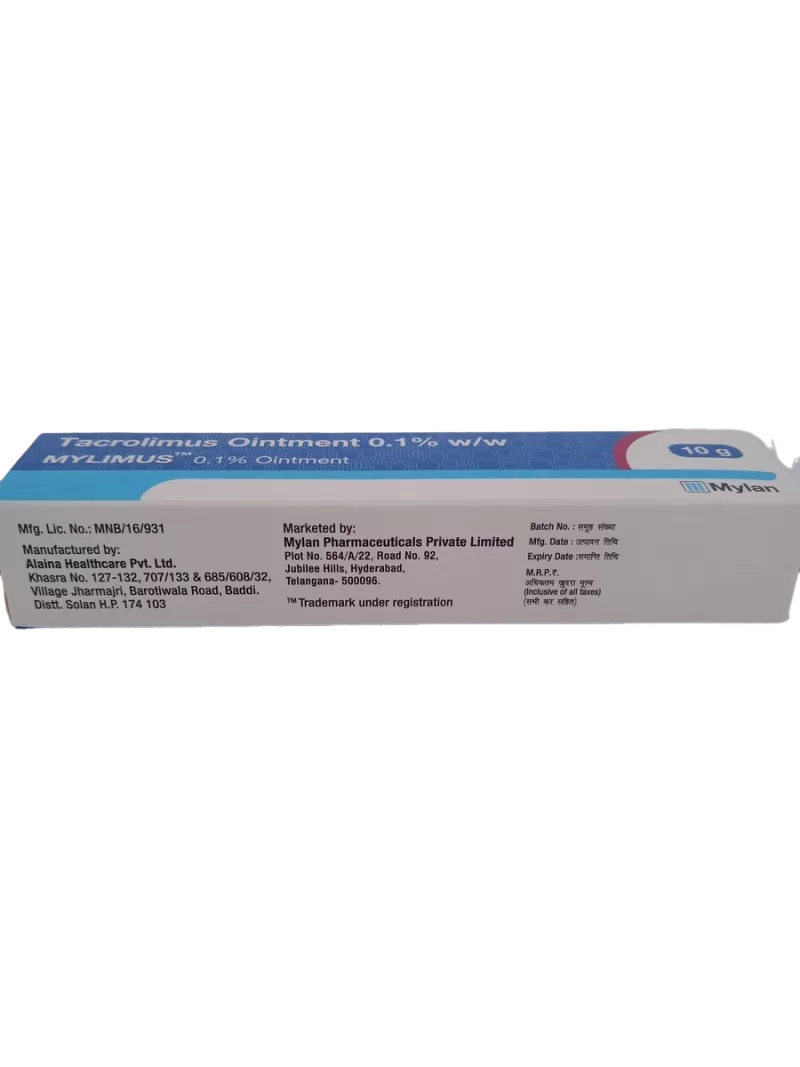 MYLIMUS 0.1% OINTMENT - 1 TUBE OF 10GM - Image 3