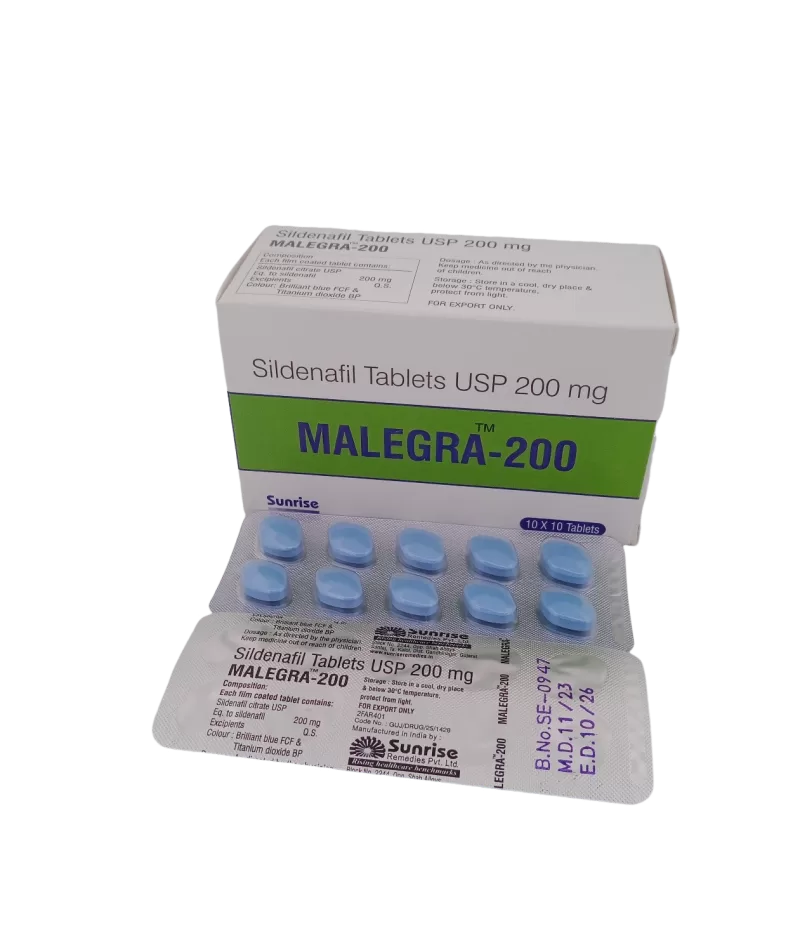 MALEGRA 200 MG - 10 TABLETS
