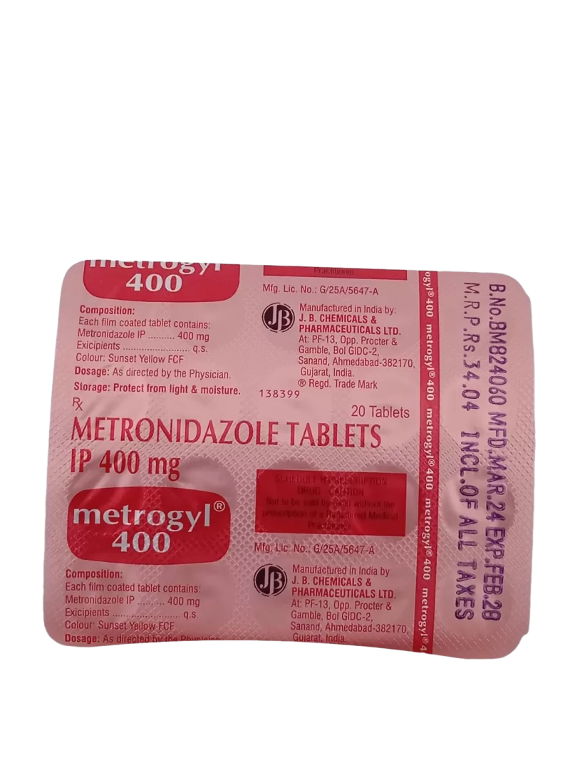 METROGYL 400MG - 15 TABLETS