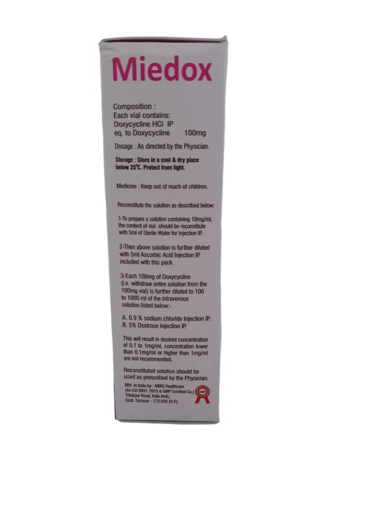 MIEDOX 100MG - 1 VIAL - Image 4