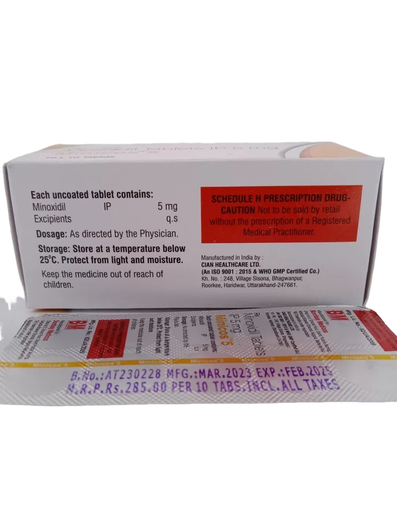 MINICOS 5 MG - 10 TABLETS - Image 3