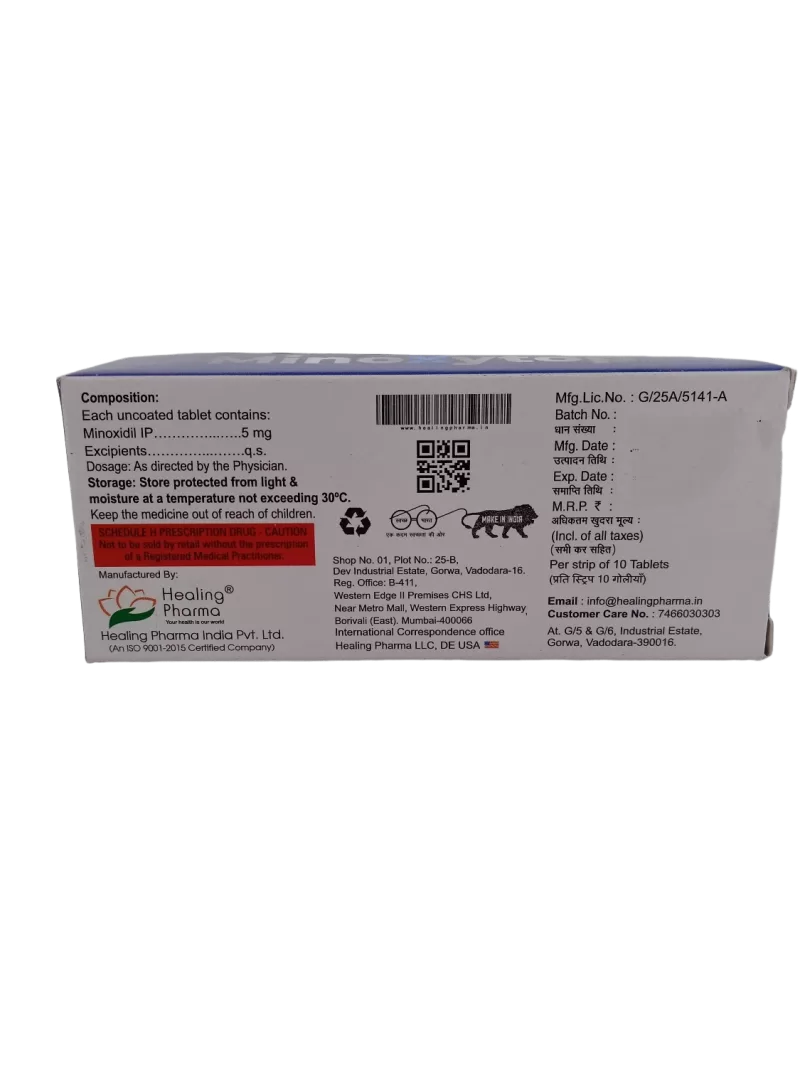 MINOXITOP 5 MG – 10 TABLETS - Image 4