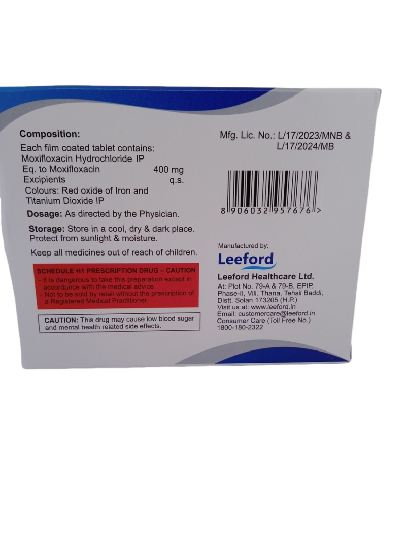 MOXIFORD 400 MG - 5 TABLETS - Image 4