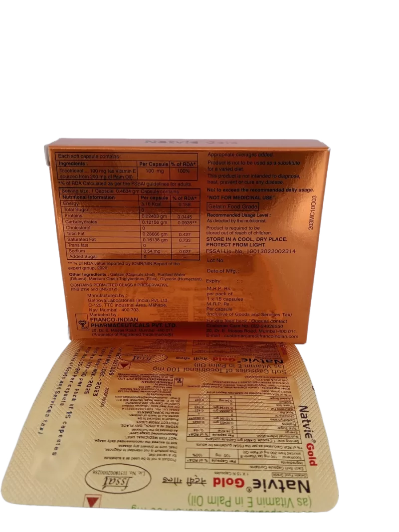 NATVIE GOLD 100 MG - 15 CAPSULES - Image 4