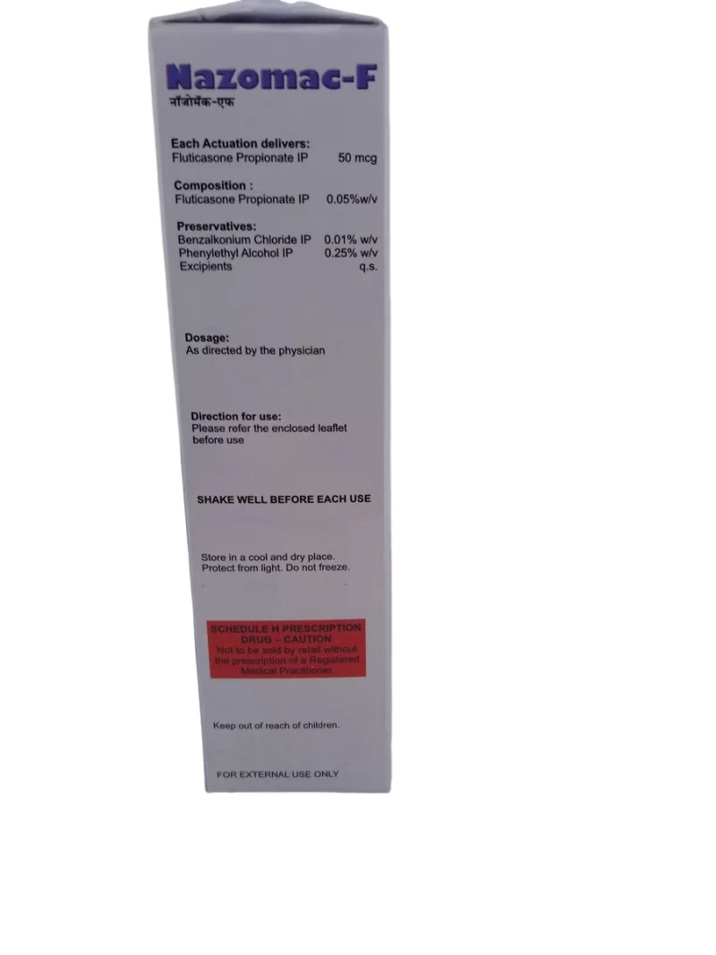 NAZOMAC-F 50 MCG - 1 BOTTLE OF 12ML - Image 2