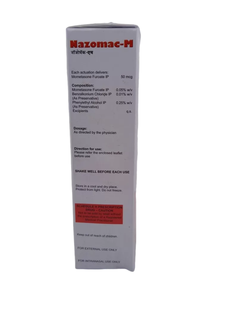 NAZOMAC-M 50 MCG - 1 BOTTLE OF 12ML - Image 2