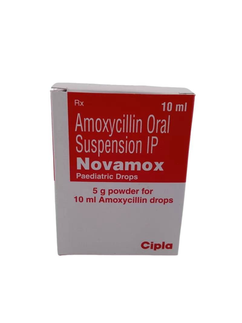 NOVAMOX PAEDIATRIC DROPS 100 MG - 1 BOTTLE OF 10ML