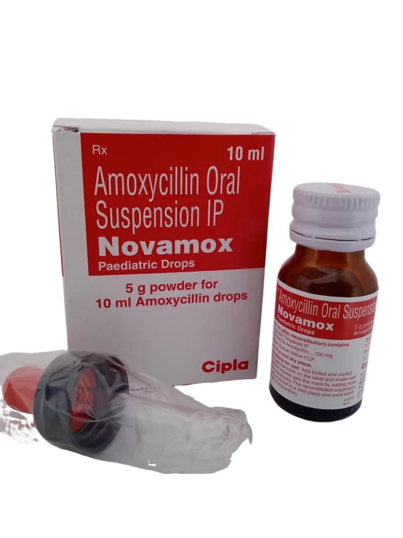 NOVAMOX PAEDIATRIC DROPS 100 MG - 1 BOTTLE OF 10ML - Image 2