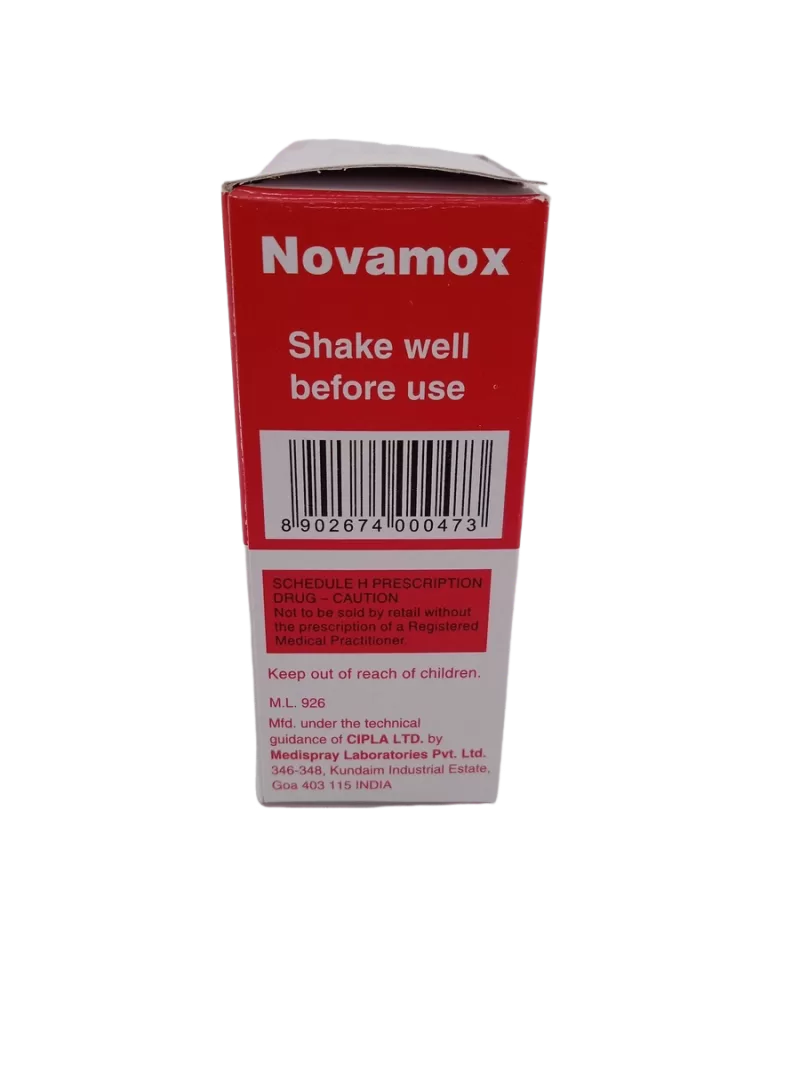 NOVAMOX PAEDIATRIC DROPS 100 MG - 1 BOTTLE OF 10ML - Image 4