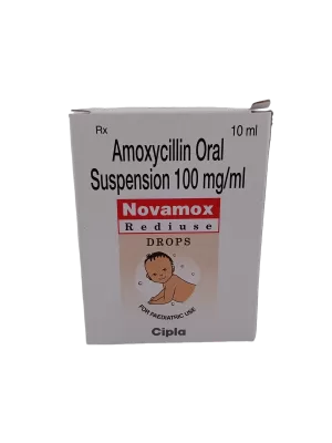 NOVAMOX REDIUSE DROPS 100MG/1ML - 1 BOTTLE OF 10ML