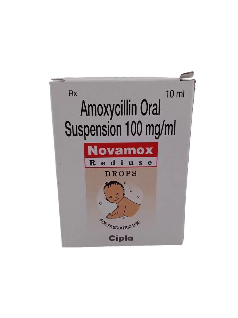 NOVAMOX REDIUSE DROPS 100MG/1ML - 1 BOTTLE OF 10ML