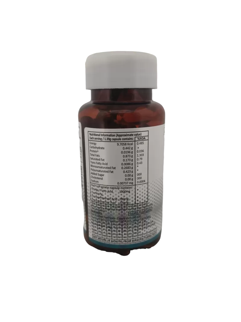 NUTRINOL OMEGA-3 FISH OIL - 1 BOTTLE OF 60 CAPSULES - Image 2