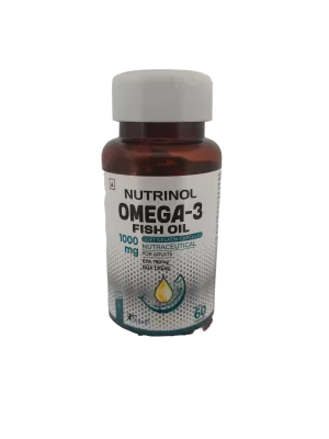 NUTRINOL OMEGA-3 FISH OIL - 1 BOTTLE OF 60 CAPSULES