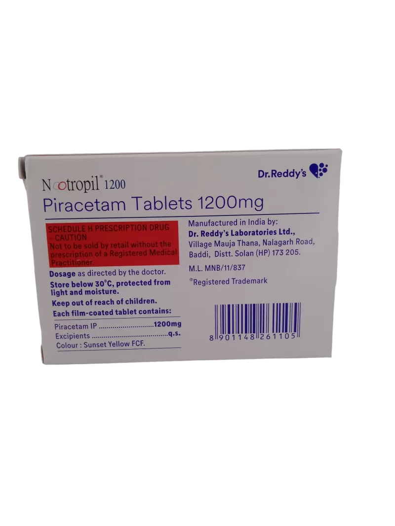 NOOTROPIL 1200 MG - 10 TABLETS - Image 4