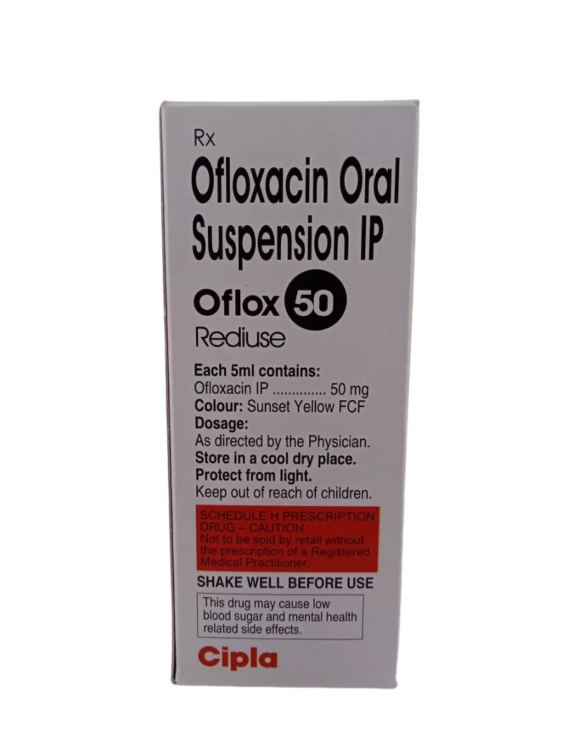 OFLOX REDIUSE 50 MG - 1 BOTTLE OF 60ML - Image 4