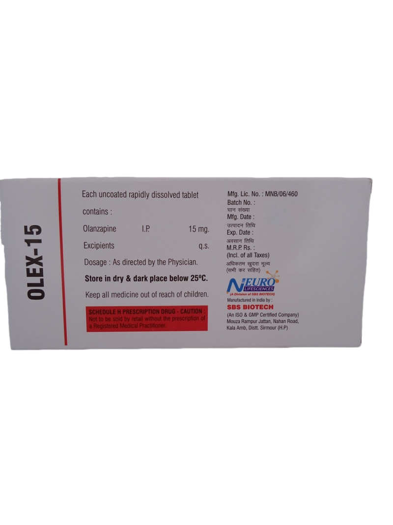 OLEX 15 MG - 10 TABLETS - Image 4
