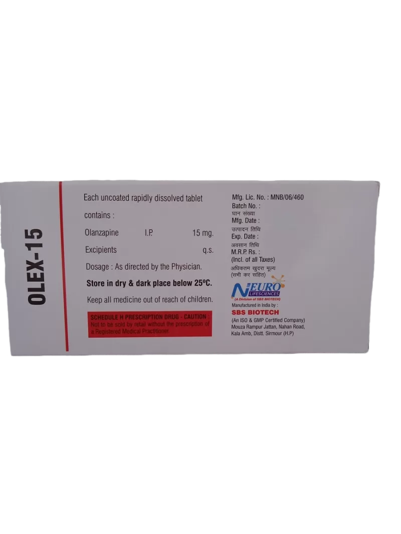 OLEX 15 MG - 10 TABLETS - Image 4