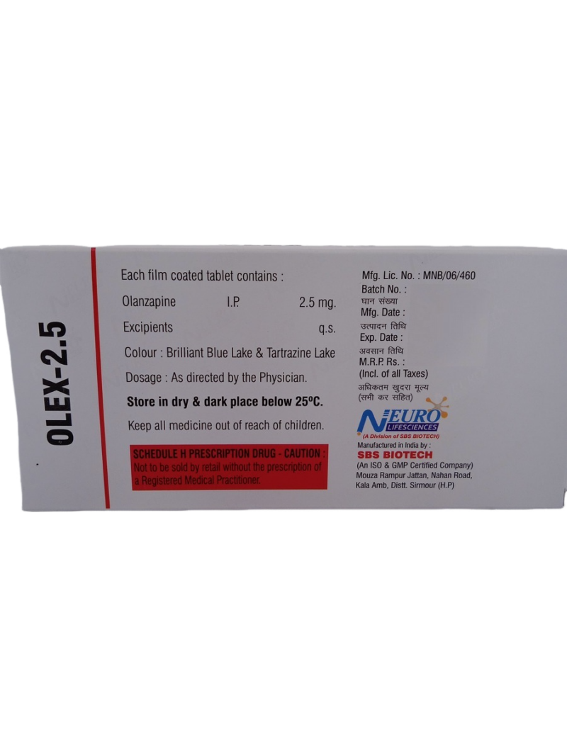 OLEX 2.5 MG - 10 TABLETS - Image 4